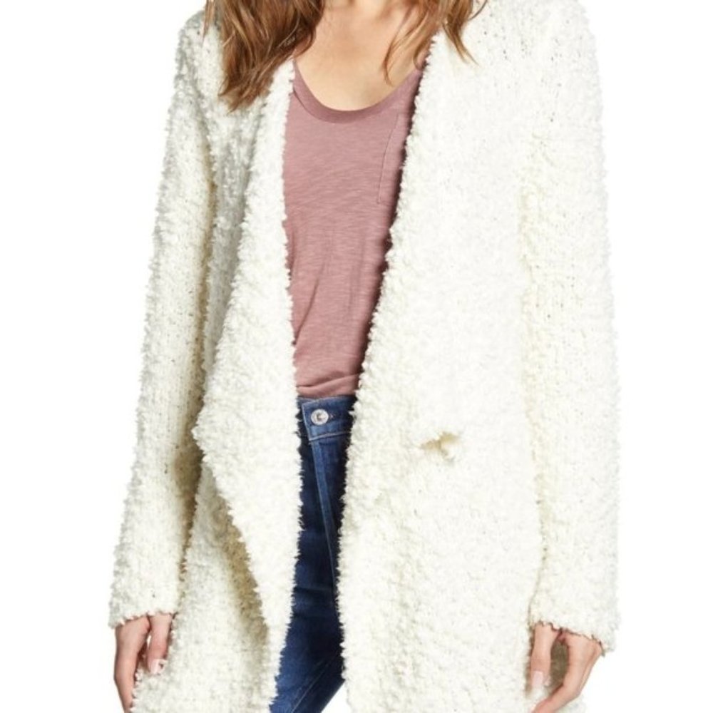 1. State Drape Front Poodle Sweater - Picture 1 of 6